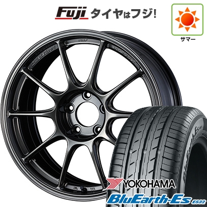 BluEarth - 【新品国産車用5穴114.3】 | 夏タイア 銀輪4本仕かける | 215/45R18 | ヨコハマ 青味地びた ES32 | WEDS ウェッズ運動競技 TC-105X | 8J 18in