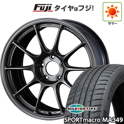 【新品国産車用5穴114.3】 | 夏タイヤ ホイール4本セット | 225/40R18 | ミレバー MA349 | WEDS ウェッズスポーツ TC-105X | 9J 18インチ