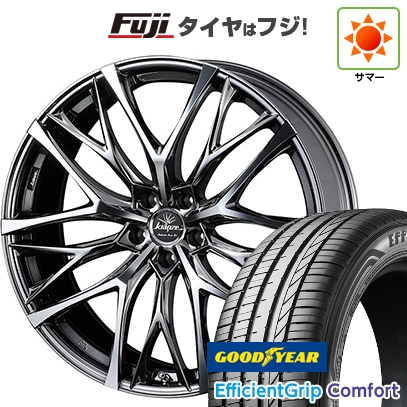 【新品国産車用5穴114.3】 | 夏タイヤ ホイール4本セット | 215/45R18 | グッドイヤー EfficientGrip Comfort(限定) | クレンツェ ウィーバル 100EVO 18インチ