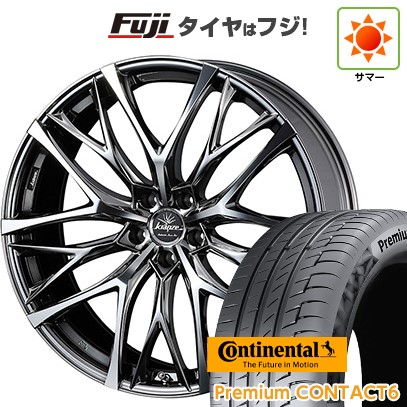 【新品国産車用 5穴114.3車】 夏タイヤ ホイール4本セット 245/40R21 プレミアムコンタクト6(特価限定) WEDS クレンツェ ウィーバル 100EVO 21インチ