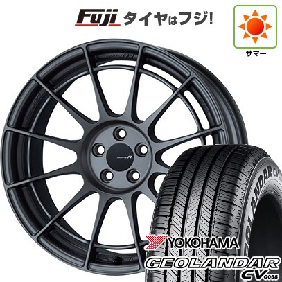 【新品国産車用 5穴114.3車】 夏タイヤ ホイール4本セット 225/60R18 ヨコハマ ジオランダー CV G058 ENKEI エンケイ NT03 RR 18インチ
