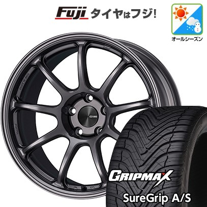 【新品国産車用 5穴100車】 オールシーズンタイヤ ホイール4本セット 225/40R18 GRIP MAX シュアグリップ オールシーズン(限定) ENKEI エンケイ PF09 18インチ