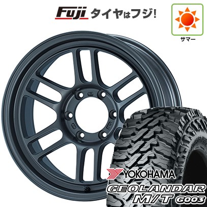 GEOLANDAR - 【新品国産車用 6穴139.7車】 夏タイア 銀輪4本仕かける 35X12.5R17 ヨコハマ ジオランダー M/T G003 ENKEI エンケイ オール読み込む RPT1 17in