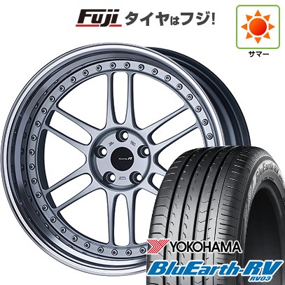 【パンク保証付き】【新品国産車用 5穴114.3車】 夏タイヤ ホイール4本セット 245/35R20 ヨコハマ ブルーアース RV-03 ENKEI エンケイ RM-F1 20インチ