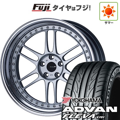 【新品国産車用 5穴114.3車】 夏タイヤ ホイール4本セット 225/35R20 ヨコハマ アドバン フレバV701 ENKEI エンケイ RM-F1 20インチ