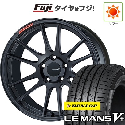 【新品国産車用 5穴100車】 夏タイヤ ホイール4本セット 225/40R18 ダンロップ ルマン V+(ファイブプラス) ENKEI エンケイ GTC01 RR 18インチ