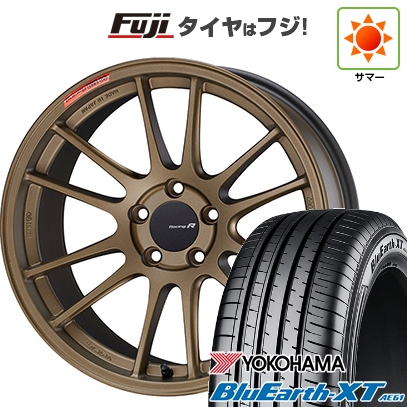 【新品国産車用 5穴114.3車】 夏タイヤ ホイール4本セット 225/50R18 ヨコハマ ブルーアース XT AE61 ENKEI エンケイ GTC01 RR 18インチ