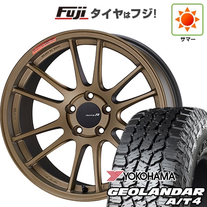 【新品国産車用 5穴114.3車】 夏タイヤ ホイール4本セット 235/60R18 ヨコハマ ジオランダー A/T4 G018 RBL ENKEI エンケイ GTC01 RR 18インチ