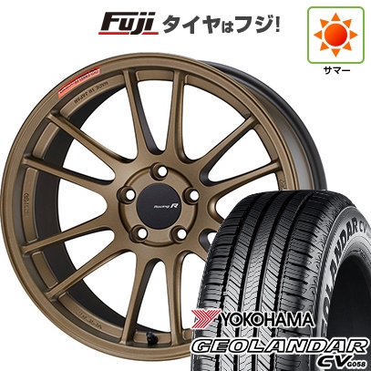 NEOLIN - 【新品国産車用 5穴114.3車】 夏タイア 車輪4本仕掛ける 225/60R18 ヨコハマ ジオランダー CV G058 ENKEI エンケイ GTC01 RR 18in 車、バイク、自転車-夏タイヤ、ホイールセット