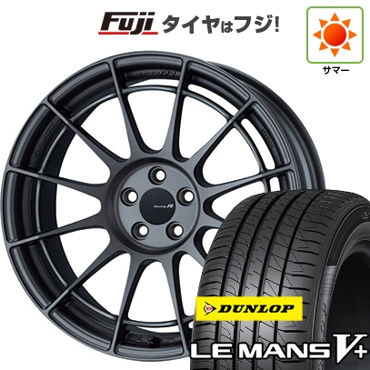 LE MANS - 【新品国産車用5穴114.3】 | 夏タイア 銀輪4本仕かける | 225/40R18 | ルマン V+ | ENKEI NT03 RR 18in