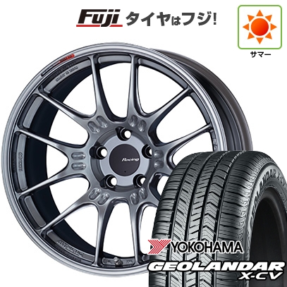 【新品国産車用5穴114.3】 | 夏タイヤ ホイール4本セット | 225/45R19 | ヨコハマ ジオランダー X-CV G057 | ENKEI エンケイ Racing GTC02 | 8J 19インチ