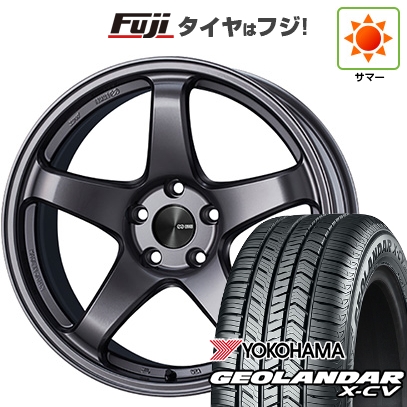 GEOLANDAR - 【新品国産車用5穴114.3】 | 夏タイア 銀輪4本仕かける | 235/55R19 | ジオランダー X-CV G057 | ENKEI PF05 19in