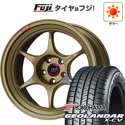 【新品国産車用5穴114.3】 | 夏タイヤ ホイール4本セット | 225/45R19 | ジオランダー X-CV G057 | ENKEI PF06 ゴールド 19インチ