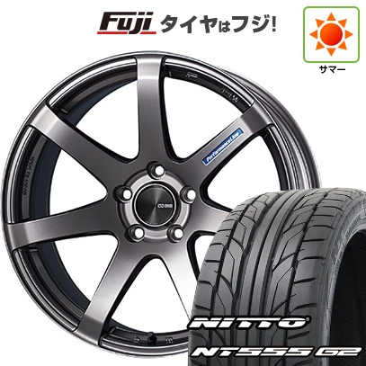 パンク保証付き 新品国産車用5穴100 | 夏タイヤ ホイール4本セット | 245/45R19 | ニットー NT555 G2 | ENKEI PF07 19インチ