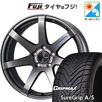 【新品国産車用5穴100】 | オールシーズンタイヤ ホイール4本セット | 225/55R18 | グリップマックス Sure Grip AS | ENKEI PF07 18インチ
