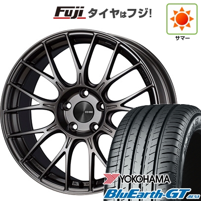 【新品国産車用5穴100】 | 夏タイヤ ホイール4本セット | 225/40R19 | ヨコハマ ブルーアース GT AE51 | ENKEI エンケイ PerformanceLine PFM1 | 8.5J 19インチ