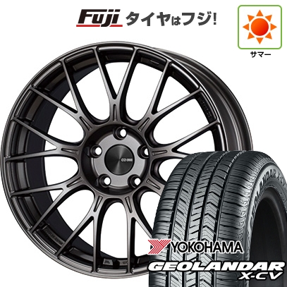 GEOLANDAR - 【新品国産車用5穴114.3】 | 夏タイア 銀輪4本仕かける | 235/55R19 | ジオランダー X-CV G057 | ENKEI PFM1 19in