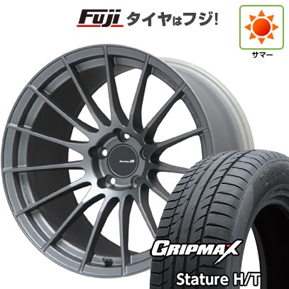 グリップマックス - 【新品国産車用 5穴114.3車】 夏タイア 銀輪4本仕かける 235/55R19 スタチャー H/T BSW（押さえる） ENKEI エンケイ RS-05RR 19in