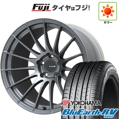 【パンク保証付き】【新品国産車用 5穴114.3車】 夏タイヤ ホイール4本セット 245/35R20 ヨコハマ ブルーアース RV-03 ENKEI エンケイ RS-05RR 20インチ