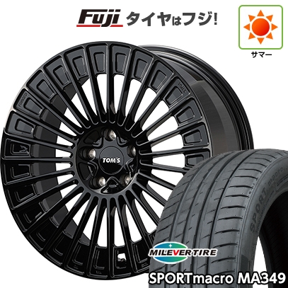 【新品国産車用5穴114.3】 | 夏タイヤ ホイール4本セット | 245/35R20 | ミレバー MA349 | TOMS トムス(トヨタ車専用) TWF05 | 20インチ