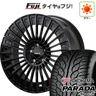 PARADA Spec-X - 【新品国産車用5穴114.3】 | 夏タイア 銀輪4本仕かける | 235/55R20 | ヨコハマ | TOMS トムス(トヨタ車専用) TWF05 | 20in