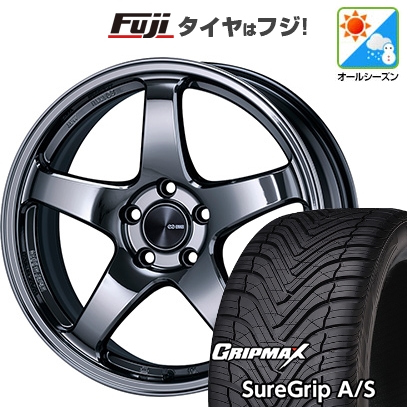 【新品国産車用 5穴114.3車】 オールシーズンタイヤ ホイール4本セット 225/45R18 GRIP MAX シュアグリップ A/S(限定) ENKEI PF05 LIMITED EDITION 18インチ