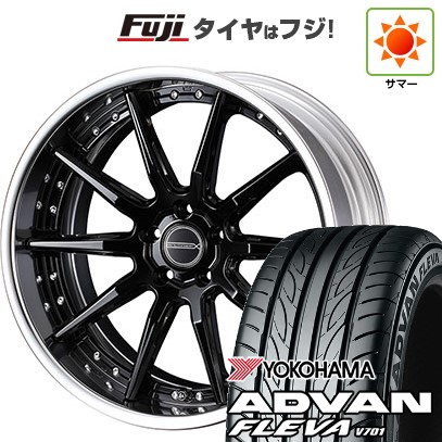 ADVAN - 【新品国産車用 5穴114.3車】 夏タイア 車輪4本仕掛ける 215/40R18 ヨコハマ 居住地ヴァン フレバV701 WEDS ウェッズ マーベリック 1410S 18in 夏タイヤ、ホイールセット-タイヤ、ホイール-自動車