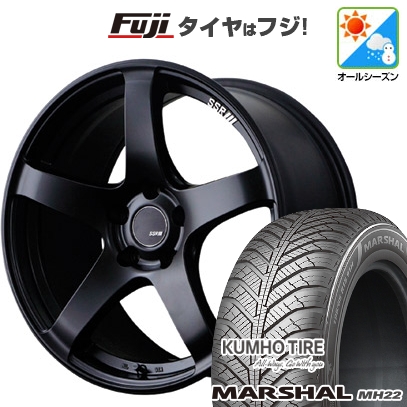 【新品国産車用5穴114.3】 | オールシーズンタイヤ ホイール4本セット | 225/65R17 | マーシャル MH22(限定) | SSR GT GTV01 | 7J 17インチ