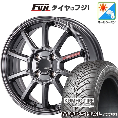 【新品国産車用5穴114.3】 | オールシーズンタイヤ ホイール4本セット | 225/65R17 | マーシャル MH22(限定) | SSR GT GTV05 | 7J 17インチ