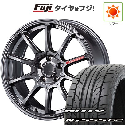 【パンク保証付き】【新品国産車用 5穴100車】 夏タイヤ ホイール4本セット 215/40R18 ニットー NT555 G2 SSR GT GTV05 18インチ