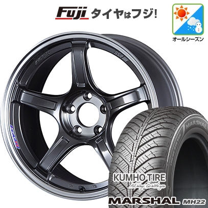 【新品国産車用5穴114.3】 | オールシーズンタイヤ ホイール4本セット | 235/55R18 | マーシャル MH22(限定) | SSR GT GTX03 | 7.5J 18インチ