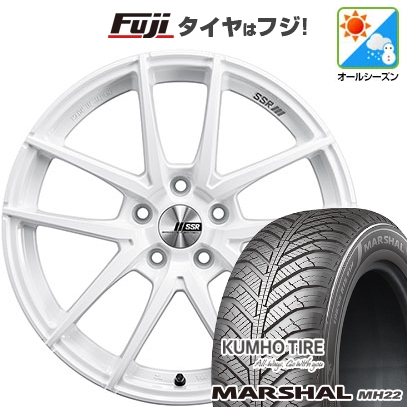 新品国産車用 5穴114.3車 オールシーズンタイヤ ホイール4本セット 235/55R18 マーシャル MH22(限定) SSR ライナー タイプ10モノブロック 18インチ