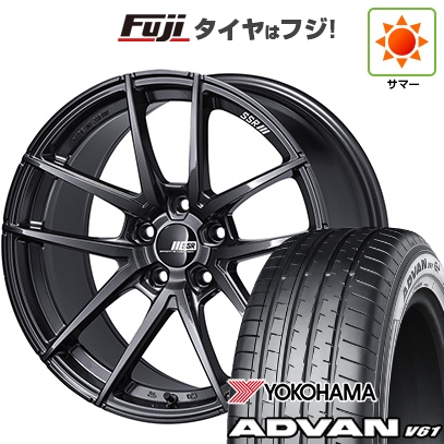 【新品国産車用5穴114.3】 | 夏タイヤ ホイール4本セット | 255/45R20 | ヨコハマ アドバン V61 | SSR ライナー タイプ10モノブロック | 8.5J 20インチ