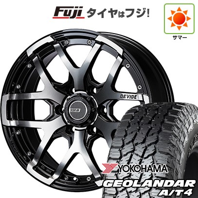 【新品国産車用 6穴139.7車】 夏タイヤ ホイール4本セット 35X12.5R17 ヨコハマ ジオランダー A/T4 G018 RBL SSR ディバイド ZS 17インチ