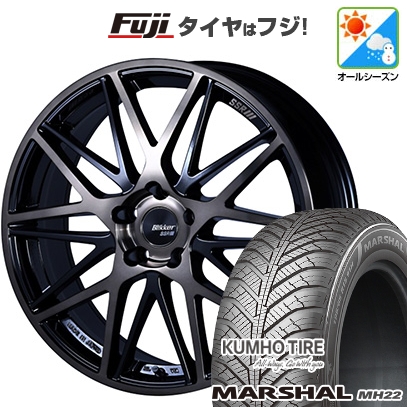 【新品国産車用5穴114.3】 | オールシーズンタイヤ ホイール4本セット | 225/60R17 | マーシャル MH22(限定) | SSR ブリッカー 01M | 7J 17インチ