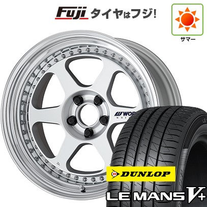 【新品国産車用 5穴114.3車】 夏タイヤ ホイール4本セット 225/45R18 ダンロップ ルマン V+(ファイブプラス) WORK ワーク マイスター L1 3P 18インチ