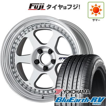 【パンク保証付き】【新品国産車用 5穴114.3車】 夏タイヤ ホイール4本セット 225/40R19 ヨコハマ ブルーアース RV-03 WORK ワーク マイスター L1 3P 19インチ