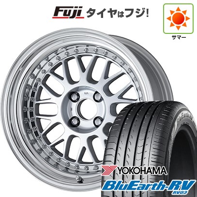 【パンク保証付き】【新品国産車用 5穴114.3車】 夏タイヤ ホイール4本セット 215/65R16 ヨコハマ ブルーアース RV-03 WORK ワーク マイスター M1 3P 16インチ