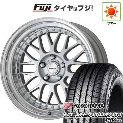 【新品国産車用 5穴114.3車】 夏タイヤ ホイール4本セット 225/55R19 ヨコハマ ジオランダー CV G058 WORK ワーク マイスター M1 3P 19インチ