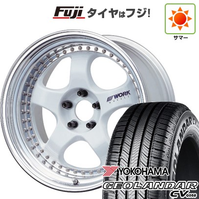 【新品国産車用 5穴114.3車】 夏タイア 車輪4本仕掛ける 225/60R18 ヨコハマ ジオランダー CV G058 WORK 細工物 マイはやりっ児 S1 3P 18in 自動車-タイヤ、ホイール-車、バイク、自転車