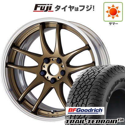 【新品国産車用 5穴114.3車】 夏タイア 車輪4本仕掛ける 225/60R18 BF好ましい金持ち トレールテレーンT/A ORBL WORK 細工物 情感 CR 2P 18in 自動車-車、バイク、自転車-夏タイヤ、ホイールセット