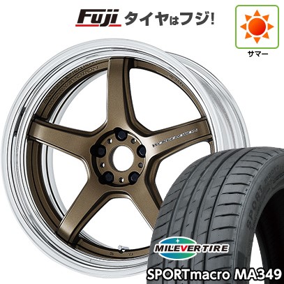 【新品国産車用 5穴114.3車】 夏タイヤ ホイール4本セット 245/35R20 ミレバー スポーツマクロ MA349（限定） WORK ワーク エモーション T5R 2P 20インチ