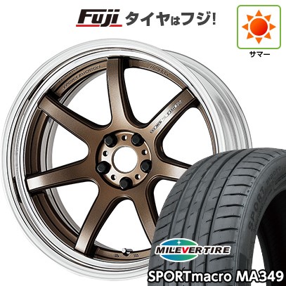 【新品国産車用 5穴114.3車】 夏タイア 車輪4本仕掛ける 225/35R20 ミ生き胆 運動競技マクロ命令 MA349（押さえる） WORK 細工物 情感 T7R 2P 20in タイヤ、ホイール-自動車-車、バイク、自転車