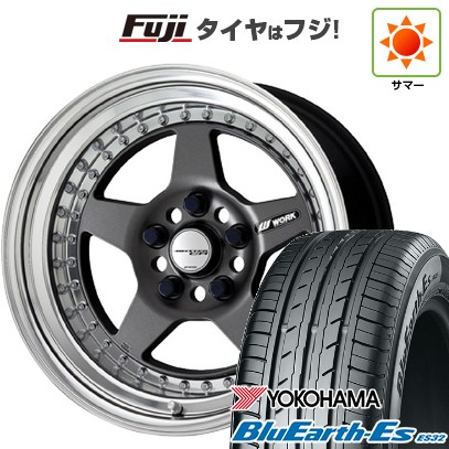 BluEarth - 【新品国産車用 5穴114.3車】 夏タイア 車輪4本仕掛ける 215/65R16 ヨコハマ 青碧地びた ES32 WORK 細工物 マイはやりっ児 CR01 16in 自動車-タイヤ、ホイール-車、バイク、自転車