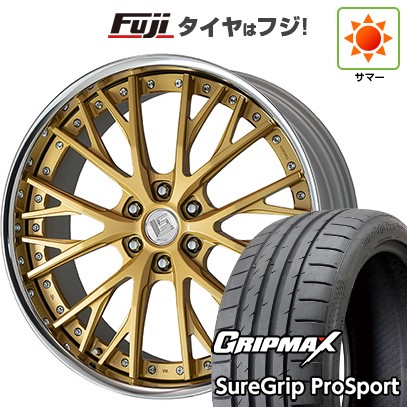 グリップマックス - 【新品国産車用 6穴139.7車】 夏タイア 銀輪4本仕かける 265/40R22 シュアグリップ PRO SPORT BSW WORK 細工物 LS バサラ SUV 22in
