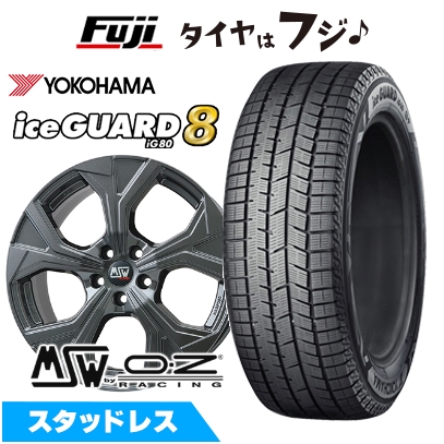 iceGUARD - 張りさける言いはなつ付き添い人【新品】ボルボ(V60 クロスカントリー 2019-)スタッドレスタイヤ 車輪4本仕かける 215/55R18 内燃機関差し固める8 IG80 MSW 43 8J 18in