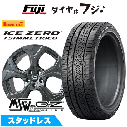 【新品】輸入車用 ボルボ（V60 クロスカントリー 2015-19） スタッドレスタイヤ ホイール4本セット 235/50R18アイスゼロアシンメトリコ MSW 43 8J 18インチ
