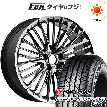 GEOLANDAR - 【新品国産車用5穴114.3】 | 夏タイア 車輪4本仕掛ける | 235/55R20 | ヨコハマ ジオランダー CV G058 | WALD ヴァルド ジェニュインライン F-001 | 20in 自動車-夏タイヤ、ホイールセット-タイヤ、ホイール