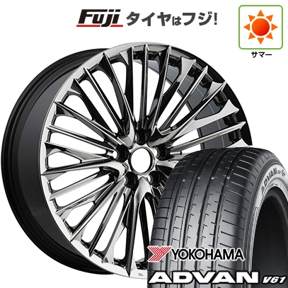 ADVAN - 【新品国産車用5穴114.3】 | 夏タイア 銀輪4本仕かける | 235/55R20 | ヨコハマ 広告業ヴァン V61 | WALD ヴァルド ジェニュインライン F-001 | 20in