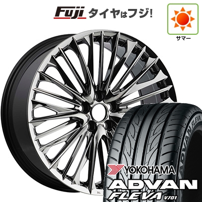 【新品国産車用5穴114.3】 | 夏タイヤ ホイール4本セット | 225/35R20 | ヨコハマ アドバン フレバV701 | WALD ヴァルド ジェニュインライン F-001 | 20インチ
